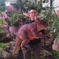 Küçük Animatronic dinozorlar kukla t-rex bebek Dino kukla