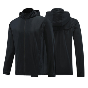 Veste coupe-vent de sport pour homme, imperméable, coupe-vent, séchage rapide, 100% polyester, pour la course à pied, le football, l'automne - Product Image 6