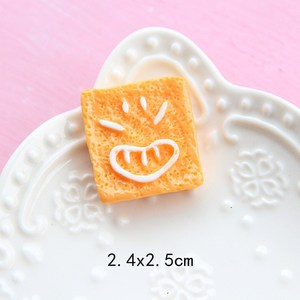 New Spot Resin Food Toys Bread Dessert Burger DIY Mobile Phone Case Accessories <b>Doll</b> House Toys - Product Image 4