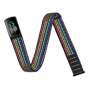 Bracelet en nylon tressé respirant pour <span class=keywords><strong>montre</strong></span> de sport d'extérieur pour Fitbit Charge 6 5 - Product Image 4