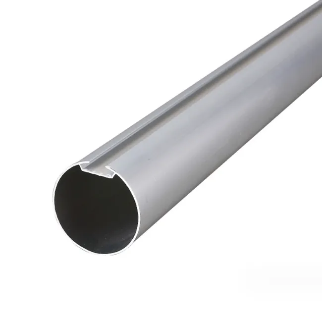 Tringle à rideaux/rail à enrouleur personnalisé tube à ressort argenté de 38mm avec une épaisseur de 1.2mm