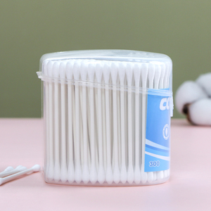 ก้านสำลีติดหูไม้ไผ่พลาสติก,ก้านสำลีแบบสองหัวฉลากส่วนตัว300ชิ้น - Product Image 5