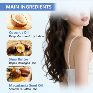 <span class=keywords><strong>Mousse</strong></span> coiffante hydratante OEM/ODM <span class=keywords><strong>pour</strong></span> tresses et boucles, à l'huile de coco et au beurre de karité, soin réparateur capillaire - Product Image 2