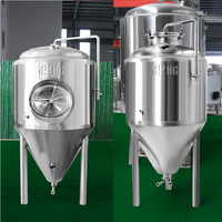 HG 200L 500L Fermenteur Réservoir de fermentation en acier inoxydable Vente Équipement de brassage de bière