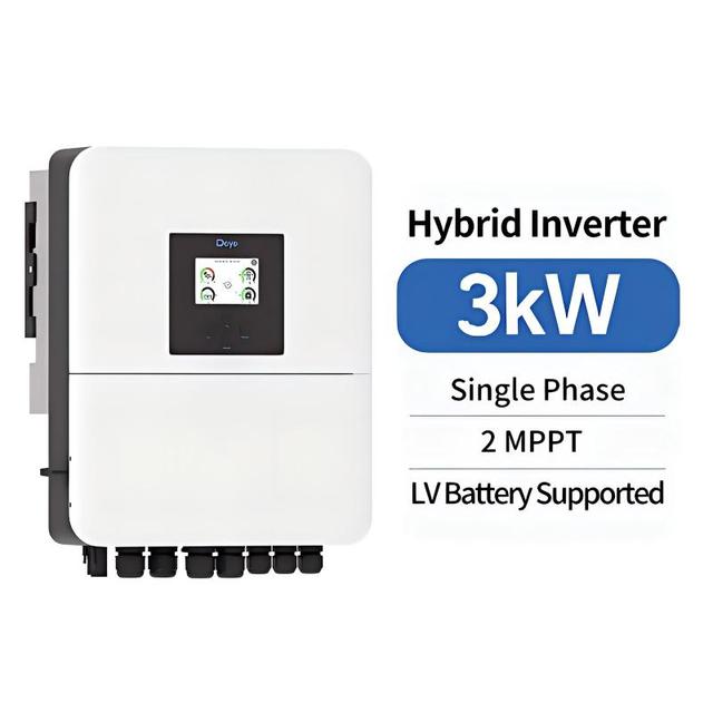 Deye Pv Inverters 3kw 2 MPPT Single Phase Solar Hybrid Inverter for Home Energy Storage System