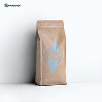 Sacs d'emballage à fond plat personnalisable, sacs en plastique pour café, à fermeture éclair, sachets alimentaires 250g 1kg 12oz, avec fermeture à glissière
