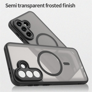 Custodia Magnetica Sottile Trasparente Opaca in PC con Ricarica Wireless per <span class=keywords><strong>Samsung</strong></span> <span class=keywords><strong>Galaxy</strong></span> A57 A37 A56 A36 A26 A55 A35 A18 A08 A17 A16 - Product Image 5