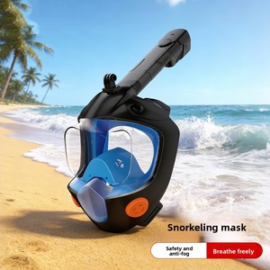 <span class=keywords><strong>Masque</strong></span> de <span class=keywords><strong>plongée</strong></span> intégral pour adultes <span class=keywords><strong>et</strong></span> enfants, anti-buée, silicone, 180 degrés, équipement de <span class=keywords><strong>plongée</strong></span> entièrement sec en trois parties, sports nautiques - Product Image 1