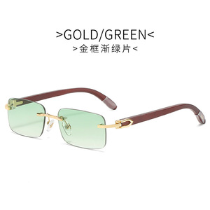 <span class=keywords><strong>Occhiali</strong></span> da <span class=keywords><strong>Sole</strong></span> Modello 2026 di Lusso Designer con Lenti Sfumate Quadrate per <span class=keywords><strong>Uomo</strong></span> e Donna, Protezione UV400, con Aste in Legno - Product Image 4