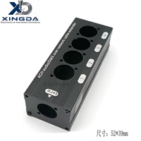 Boîtier électronique en aluminium RJ45 XLR DMX Extender Mâle/Femelle pour scène, studio d'enregistrement, Gigabit Ethernet, signal haute vitesse