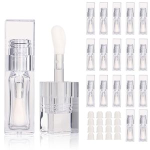 Low MOQ 5.5ml Wholesale Plastic Screw Cap Clear Lip Gloss Tube Empty Lipstick Container Transparent Liquid Blush Big <b>Brush</b> - Product Image 1