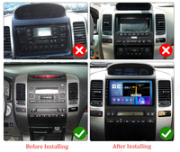 Autoradio Android MEKEDE X10 X20 X30 X40 avec ventilateur de refroidissement 2K, Car-play, DSP, navigation pour Toyota Prado 2004-2009