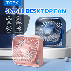 พัดลมตั้งโต๊ะ K50 2025 ดีไซน์ใหม่ พัดลมมินิแบบ USB ปรับแต่งได้ เสียงเบา ลมแรง ใช้ในบ้าน/สำนักงาน - Product Image 2
