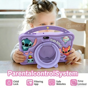 Nouvelle tablette pour enfants 7 pouces HD IPS 8G+256GB MTK8735 QuadCore Android 15 avec étui en silicone violet, Wi-Fi 5G, antichoc - Product Image 6