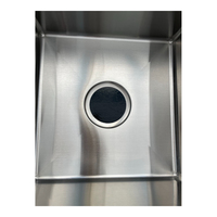 Évier en acier inoxydable Son Ha de qualité supérieure avec 2 compartiments de lavage décalés, design 820x450x215 mm, vente chaude
