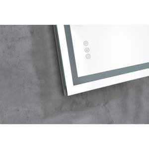 Espejo de baño LED DB 40 "x 26" con espejos de pared de memoria antiniebla regulables grandes con retroiluminación y frontal 3 opciones de color - Product Image 3