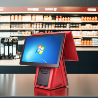 Ensemble complet de fabricants de système de point de vente à écran tactile tout-en-un imprimante de reçus intégrée de 58mm caisse enregistreuse POS