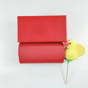 Rouge grand pour <span class=keywords><strong>Cartier</strong></span> étui à lunettes de soleil Portable Rectangle mallette de rangement avec Logo personnalisé prêt Stock à la mode - Product Image 1