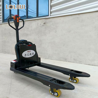 Transpalette alimenté par batterie au lithium 1 tonne 1000kg Nouveau petit mini style de marche Transpalette électrique 2 tonnes Chariot élévateur à fourche