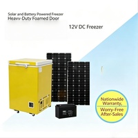 Congélateur coffre solaire 220V, porte simple, sans givre, efficacité énergétique A++, puissance réglable, usage domestique, direct usine