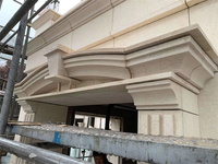 Décoration extérieure Egypte crème carreaux calcaire
