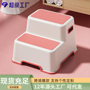 Tabouret enfant WOW à double couche en PP et TPR antidérapant pour l'apprentissage de la propreté, adapté aux enfants de 2 à 4 ans, pour la baignoire et la toilette. - Product Image 5