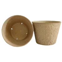RUNWELL Pots de pépinière jetables en pulpe de bagasse de canne à sucre recyclée et biodégradable, résistants aux UV