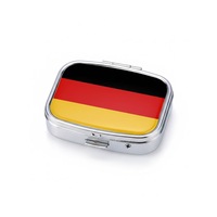 Großhandel Benutzerdefinierte Logo Metall Deutschland Touristen-Souvenir Bedruckte Pillendose