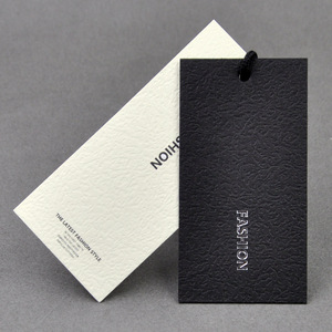 Thẻ Treo Thẻ Màu Đen Quần Áo Theo Yêu Cầu Nhãn Hiệu Đặc Biệt Quần Áo In Thẻ Nhãn Dán Dập Nóng Treo Đơn Giản - Product Image 5