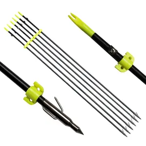 Articles de pêche et de chasse Bowfishing 8mm Fiberglass Shaft Barb <span class=keywords><strong>Grappin</strong></span> Point Flèches de pêche Fit for Commpound Bows - Product Image 1