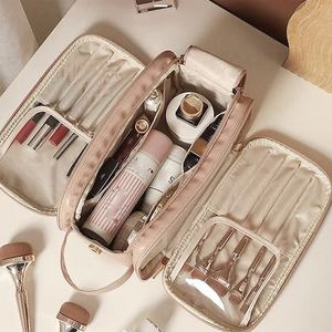 Women's New Arrival PVC Cosmetic <b>Bag</b> Zipper Closure <b>Large</b> Capacity Waterproof <b>Makeup</b> Brush Storage Canvas Material Custom Logo - Product Image 1