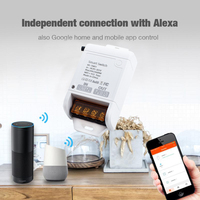 Interrupteur sans fil à télécommande haute puissance WiFi 433Mhz AC90-250V 30A 100M pour usine, ferme, bureau, ventilateur d'évacuation, pompe, plafonnier