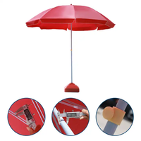 Rayures roses personnalisé extérieur réglable Protection UV Parasol de plage mariage jardin frange gland parapluie abri soleil