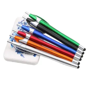 High Quality Plastic Colorful Gift Screen Touch Custom Logo Ball Point Pens