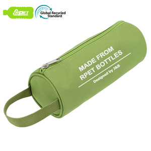 1 ensemble de bouteilles cyclipsées 600D, sac de toilette imperméable en forme de cylindre, avec fermeture à glissière, pour papeterie, sac à crayons - Product Image 1