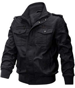 Chaquetas de piloto de bombardero al aire libre, chaquetas de carga de algodón con bolsillos con cremallera, chaquetas cortavientos para hombres, ropa de invierno, prendas de vestir - Product Image 2