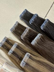 Extensiones de cabello con cinta adhesiva KSWIGS 100% cabello humano de China - Marca privada, invisibles, extensiones de cabello Remy liso de alta calidad - Product Image 2