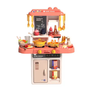 Juego de Juguetes de Cocina de Simulación para Niños con Función de Salida de Agua, Luz y Sonido, Mesa de Cocina de Juguete - Product Image 1
