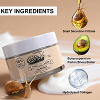 Crème au beurre de karité et au collagène d'escargot, utilisation de jour, hydratation intense, peau lisse et délicate, raffermissant, hydratant pour le visage, tous types de peau