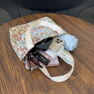 Forest Style Printed <b>Tote</b> Bag Breathable <b>Nylon</b> Large Capacity Casual Work Lunch Bag Everyday Outfits Summer 2025 - Product Image 4