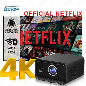 Proyector <span class=keywords><strong>Netflix</strong></span> 2000CVIA 4k, Cine en Casa, Wifi, Compatible con 3D, Proyector 4k Full <span class=keywords><strong>HD</strong></span>, Proyector Nativo de 1080P - Product Image 1