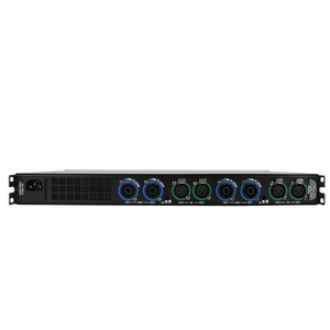 Amplificateur de puissance professionnel AR1450 4 canaux 1U classe-D <span class=keywords><strong>500W</strong></span> * 2 amplificateur PA monté en rack scène Studio son - Product Image 2