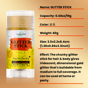 Luxfume Chunky Glitter Face Paint capelli Glitter trucco occhi accessori Festival - Product Image 2