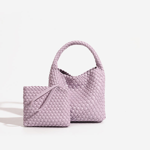 Bolso de hombro cruzado de moda para mujer, hecho a mano, impermeable, de PU, novedad 2025, estilo nicho, portátil, tipo cesta de verduras, con cadenas - Product Image 4