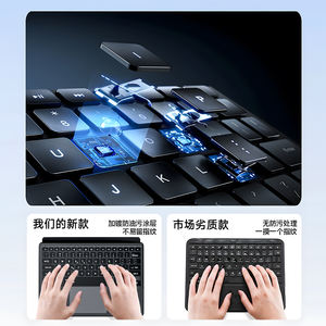 Clavier à <span class=keywords><strong>prix</strong></span> limité pour Noël avec emplacement pour stylet, détachable magnétique pour <span class=keywords><strong>iPad</strong></span> 10e génération, pour 11e génération A16, <span class=keywords><strong>iPad</strong></span> Air 4567 pour Pro - Product Image 3