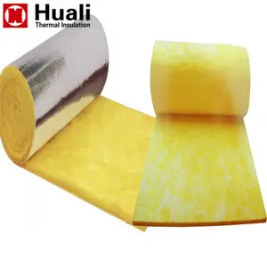 air duct insulation material 50mm thickness glasswool insulation fiberglass wool covered foil