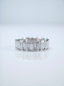 แหวนเพชร14K 18K ทำจากทองคำขาวแหวนหมั้นครบรอบการตั้งค่า - Product Image 1
