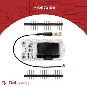 AZDelivery NodeMCU <span class=keywords><strong>ESP32</strong></span> <span class=keywords><strong>Heltec</strong></span> <span class=keywords><strong>LoRa</strong></span> avec écran OLED 868Mhz et bloc-notes électronique inclus - Product Image 2