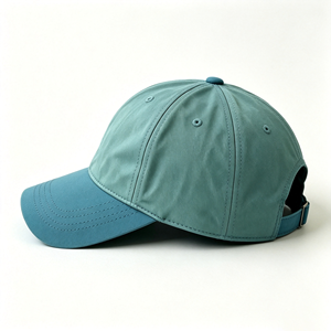 Casquette Dad Hat en toile à 6 panneaux, broderie personnalisée, bicolore, coton doux délavé, bleu et marron, visière contrastante, pour sports de plein air, unisexe, toutes tailles - Product Image 6