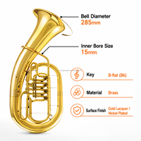 Factory Wholesale Chinese Euphonium Instruments with Bb Tone